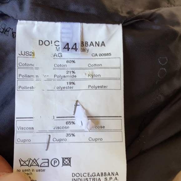 Dolce&Gabbana Stunning Logo Jacket NeverUsed - Picture 9 of 11